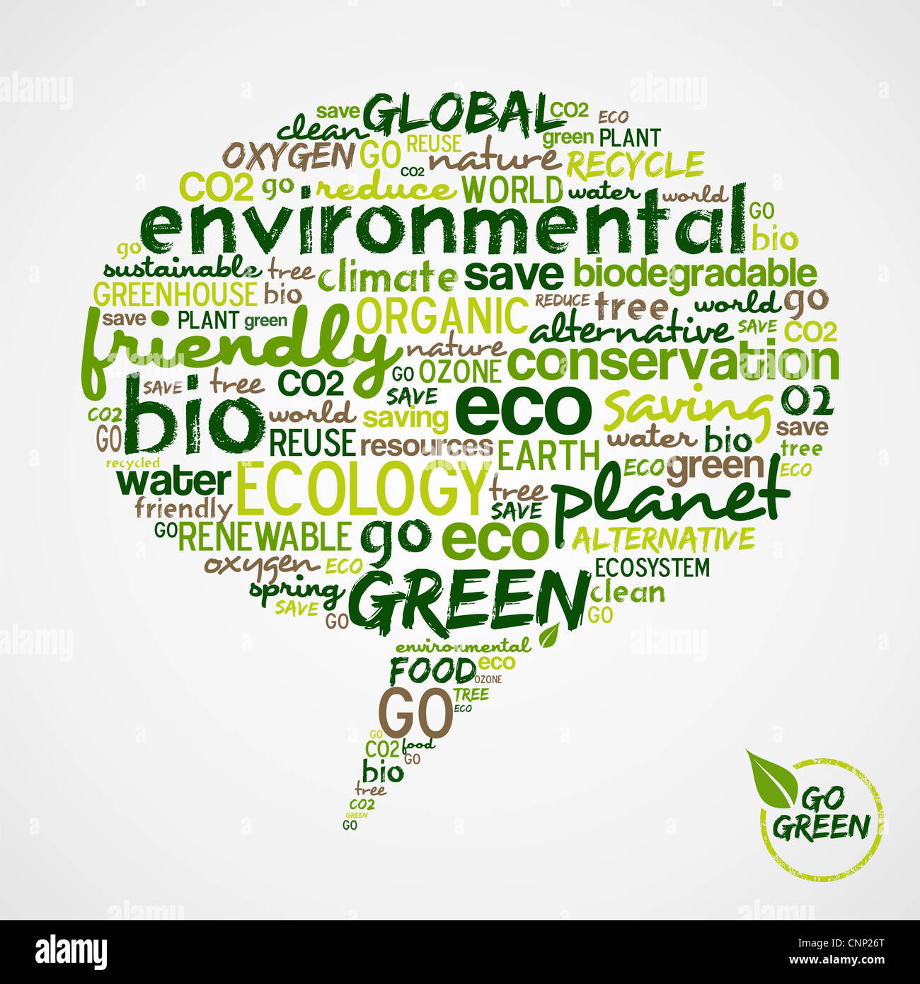Go Green Social Media Speech With Words Cloud About Environmental Conservation Vector File Available Stock Photo Alamy