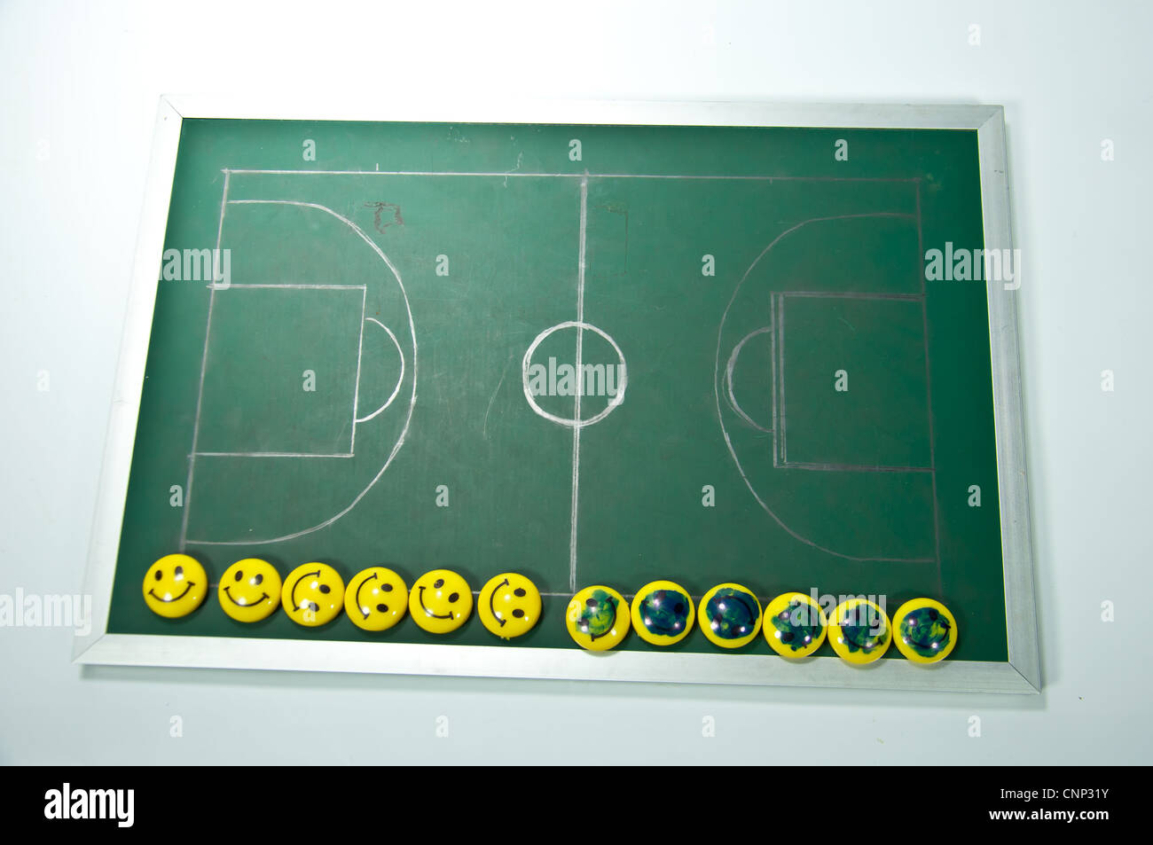 basketball field plan board Stock Photo Alamy