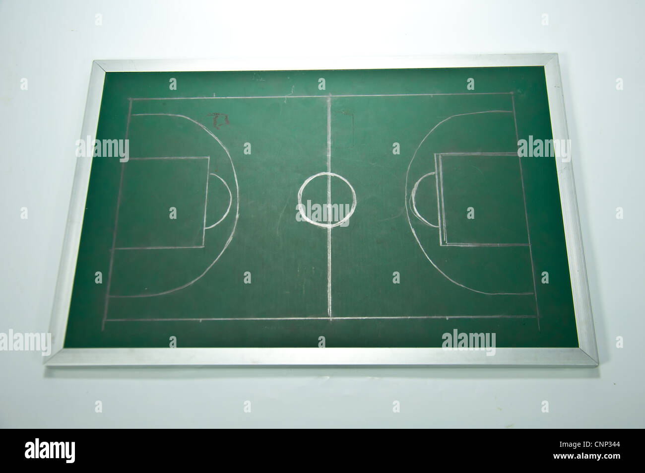 basketball field plan board Stock Photo Alamy