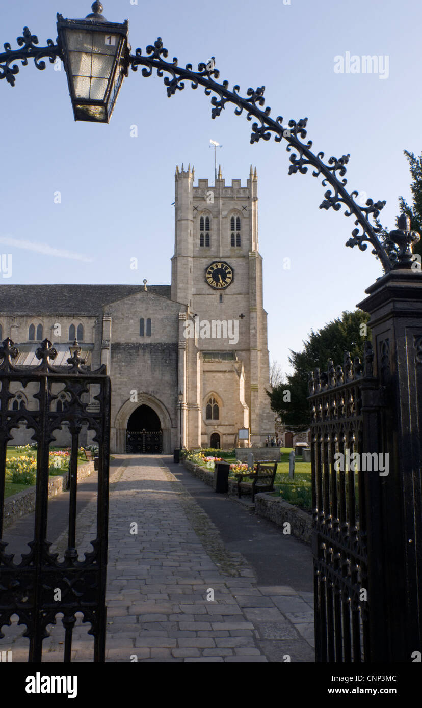 Christchurch Hants Christchurch Priory the main entrance framed