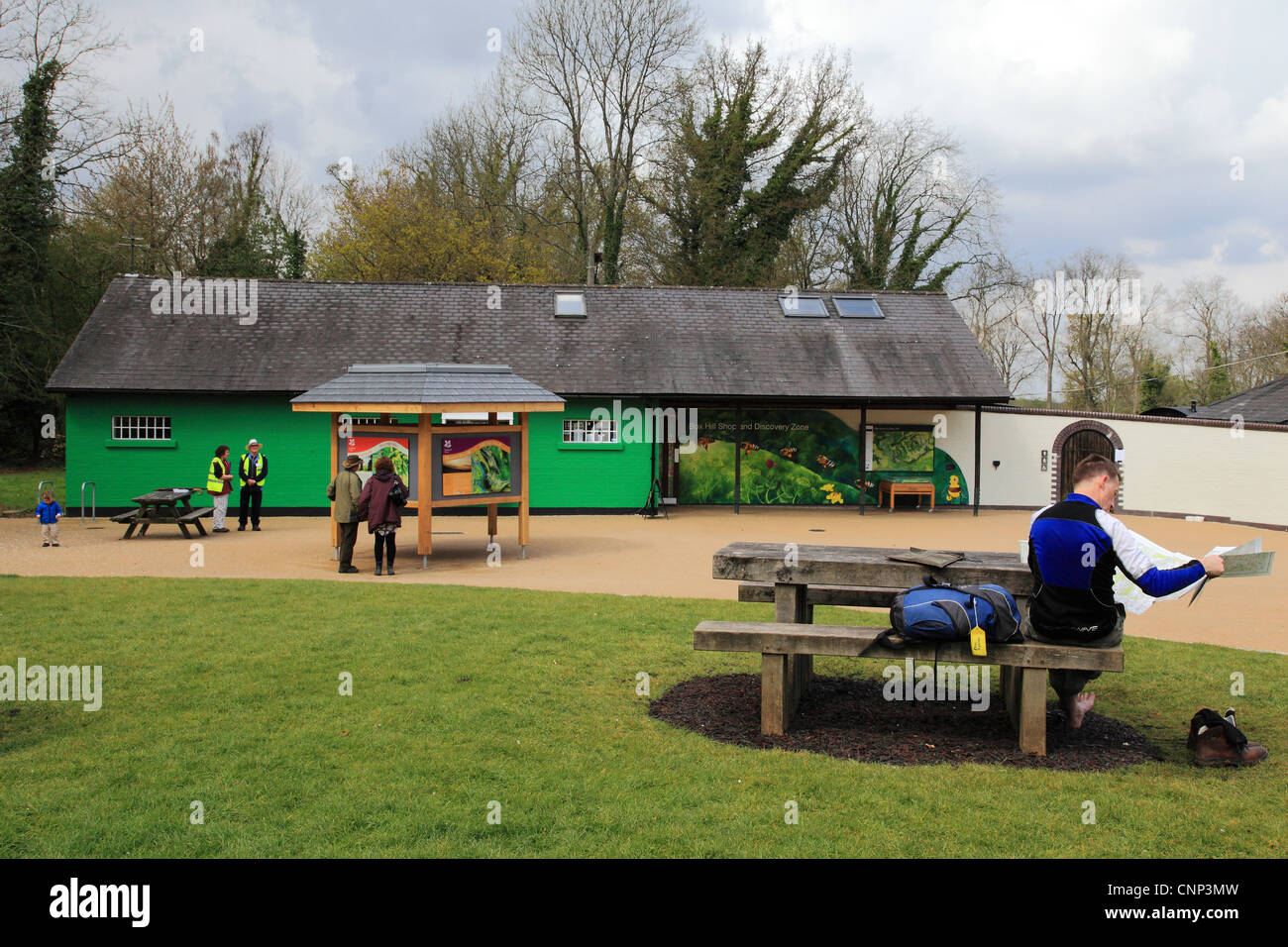 Box Hill Information Centre, Surrey Hills, Surrey, England Stock Photo