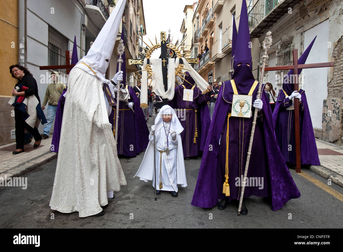 Semana Santa (Holy Week) Malaga, Andalusia, Spain Stock Photo