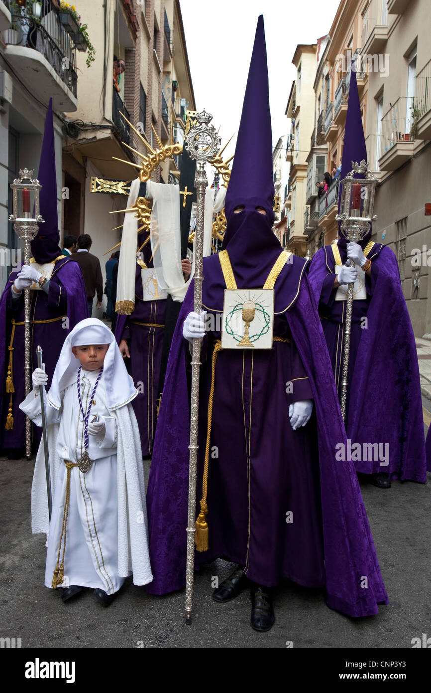 Semana Santa (Holy Week) Malaga, Andalusia, Spain Stock Photo