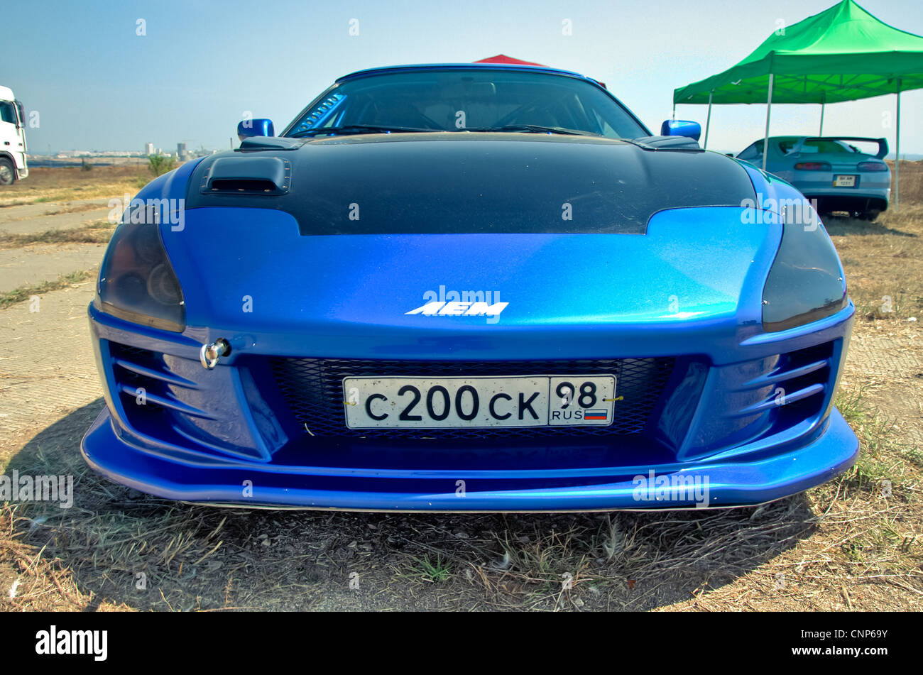 Luxury racing cars Toyota Supra Stock Photo