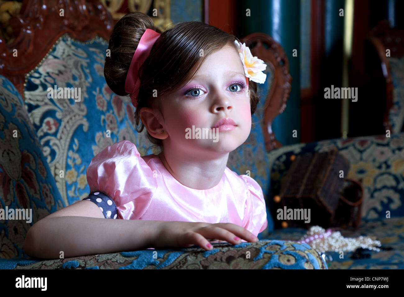 Girl in pink Stock Photo