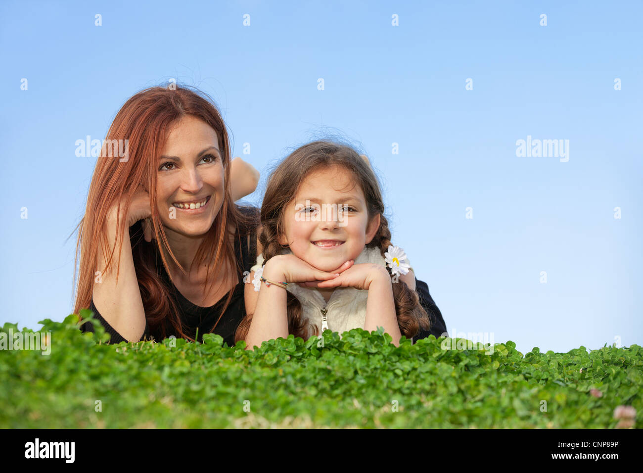 smiling mother and child , happy family Stock Photo - Alamy