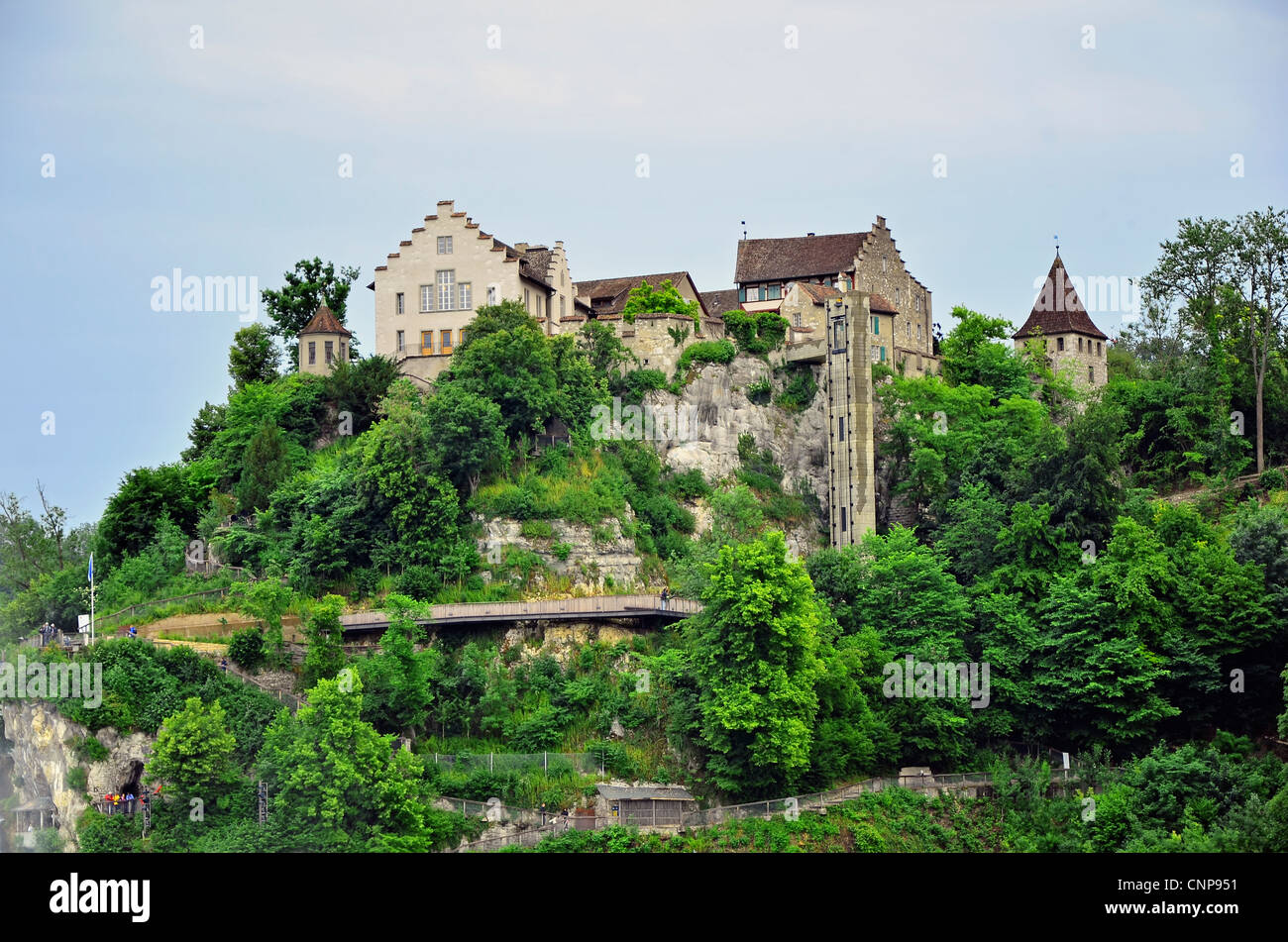 Rhine Castle Laufen near Schaffhausen, Switzerland Stock Photo