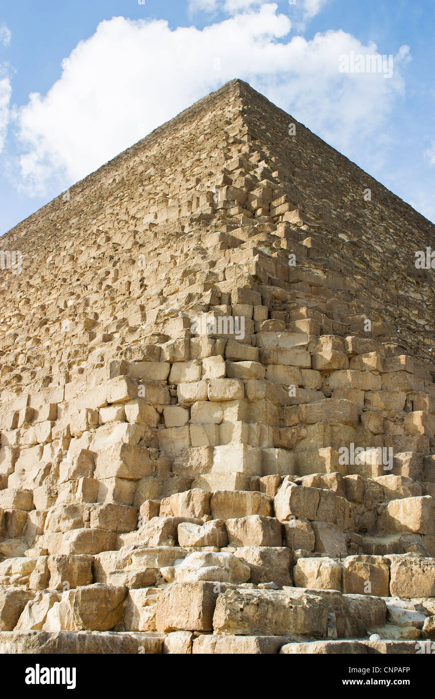 Great Pyramid of Giza, or Pyramid of Khufu or Pyramid of Cheops Stock ...