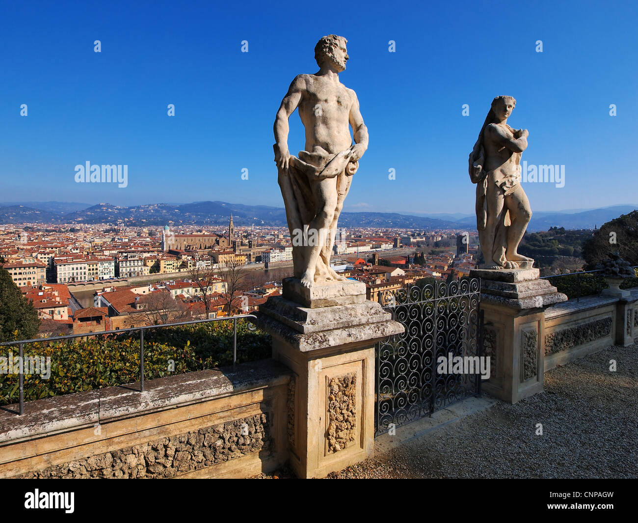 Sculptures in Bardini Gardens, Florence, Italy Stock Photo Alamy