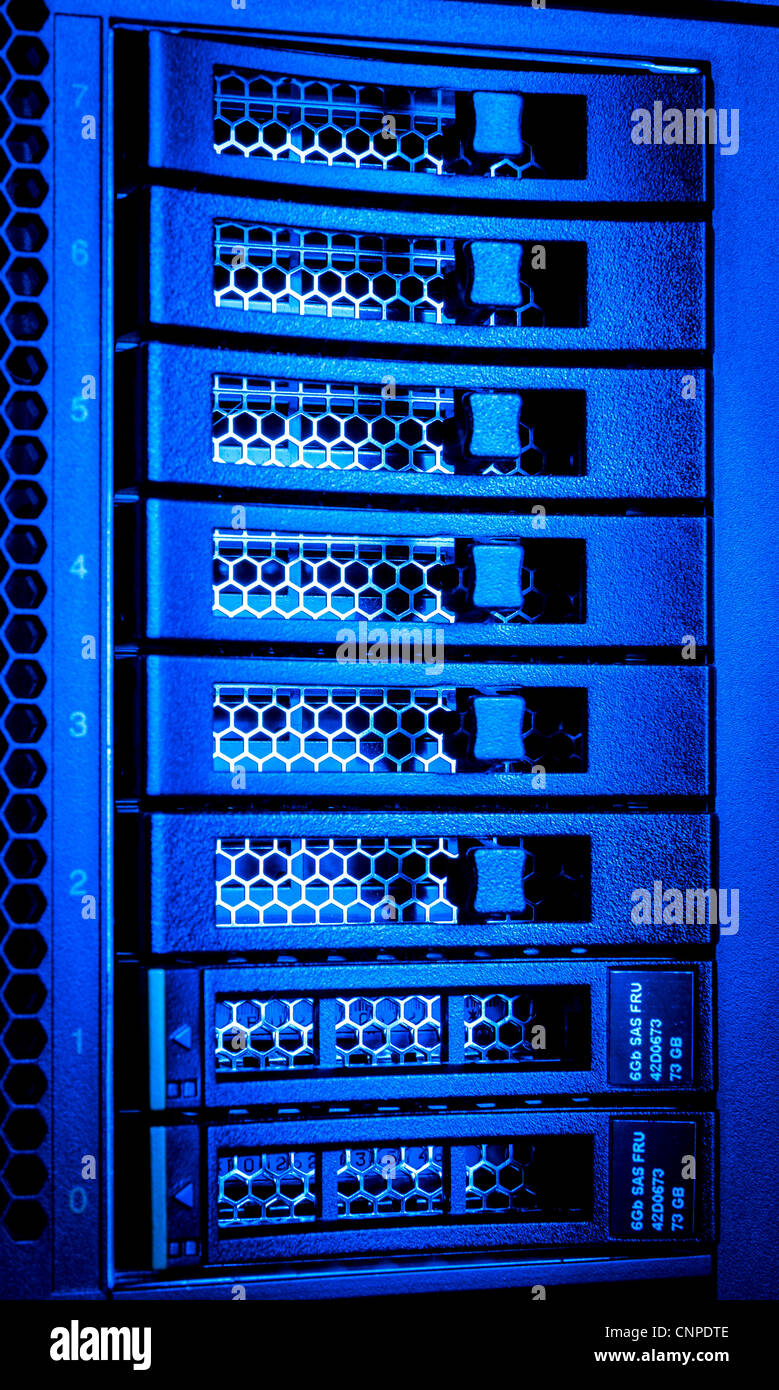 Detail of hard drive cluster in data center Stock Photo Alamy