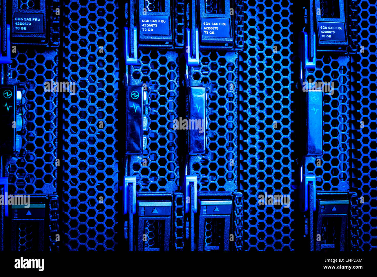 Detail of hard drive cluster in data center Stock Photo Alamy