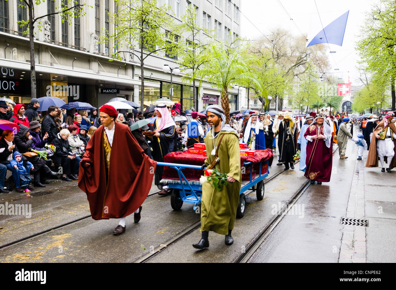 Sechseläuten is a traditional spring festival in Zurich, usually taking place on the third 