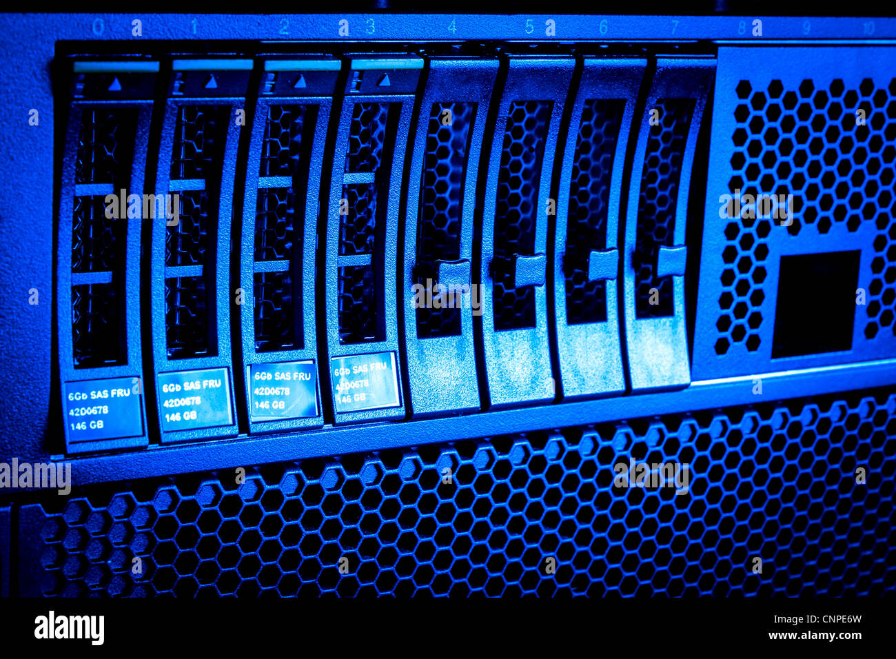 Detail of hard drive cluster in data center Stock Photo Alamy