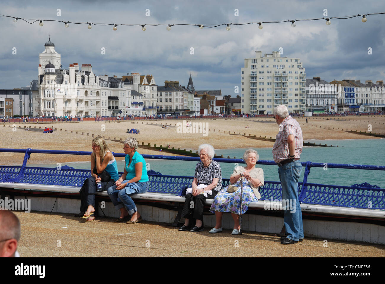 view from the pier at Eastbourne England United Kingdom Stock Photo