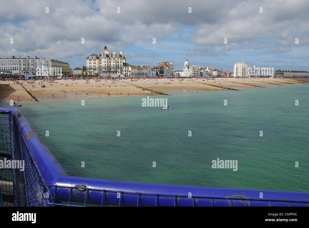view from the pier at Eastbourne England United Kingdom Stock Photo
