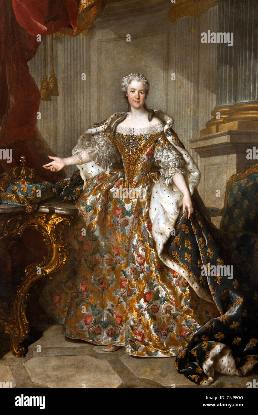 Queen MARIE Leszczinska 1703-68 wife of King Louis XV of France Stock Photo - Alamy