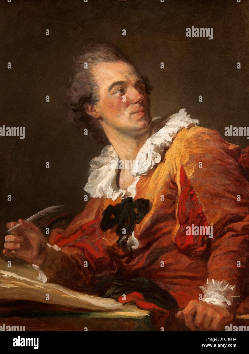 L'Inspiration -The Inspiration 1769 by Jean Honoré Fragonard 1732-1806 France French