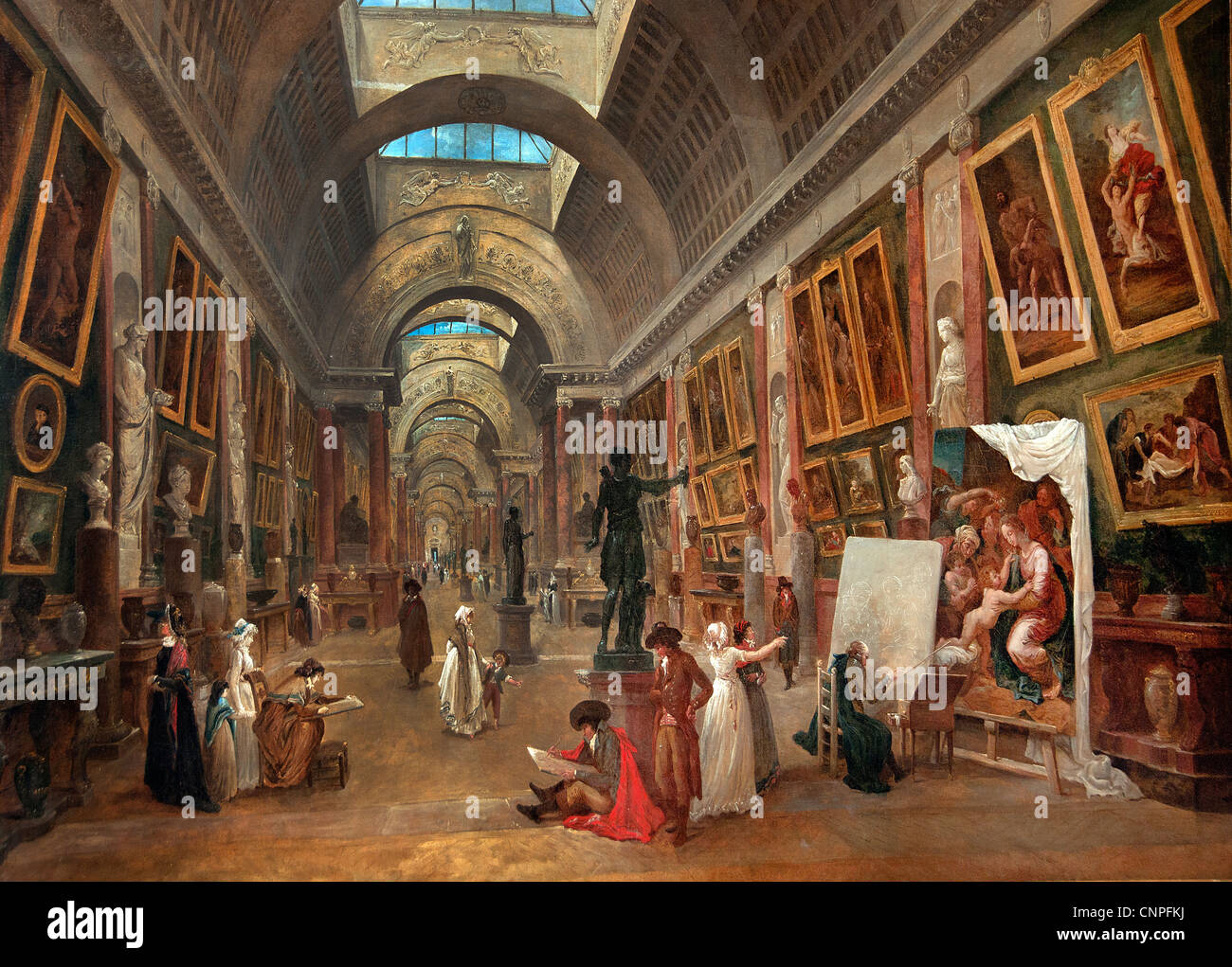 Grand gallery louvre hi-res stock photography and images - Alamy