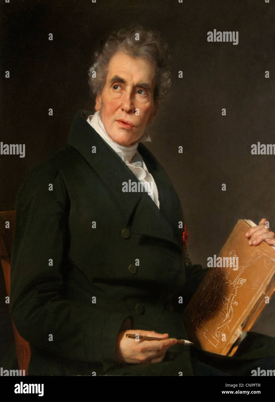 Jerome Martin Langlois by Jacques-Louis David French 1748–1825 France French Stock Photo