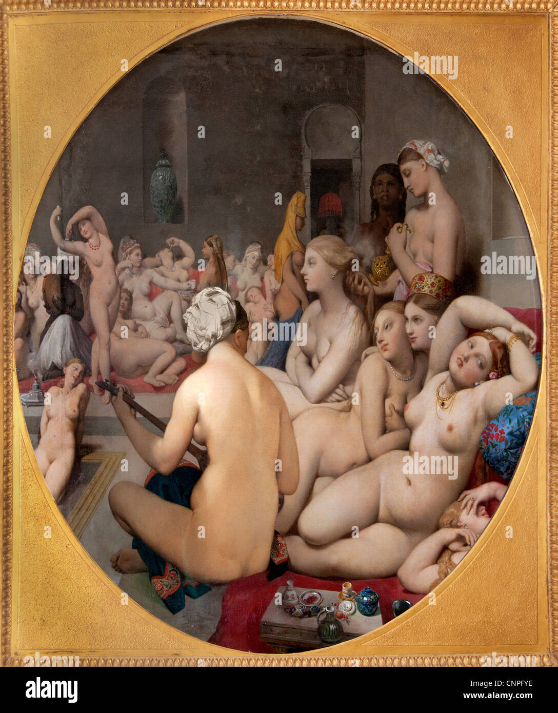 The Turkish Bath 1863 by INGRES Jean Auguste Dominique France French 1780-1867 Stock Photo