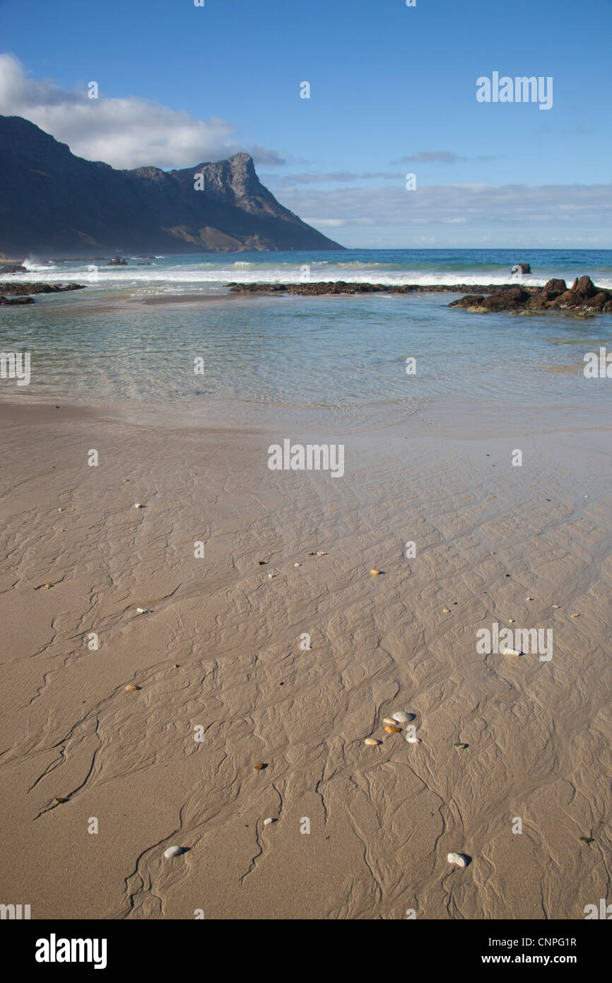 The beach at Kogel Bay, Western Cape, South Africa Stock