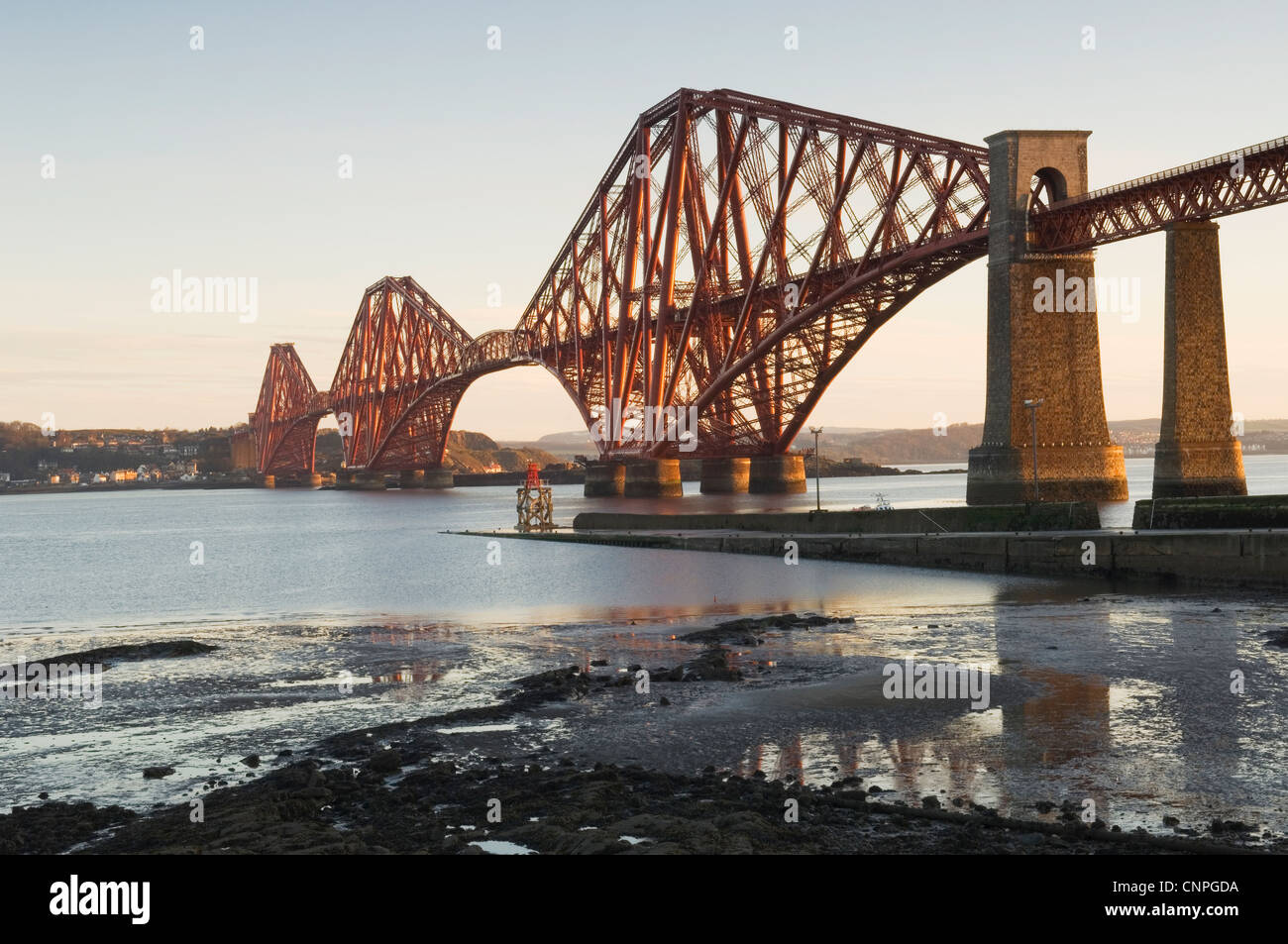 The Forth Rail Bridge, near Edinburgh, Scotland. Stock Photo
