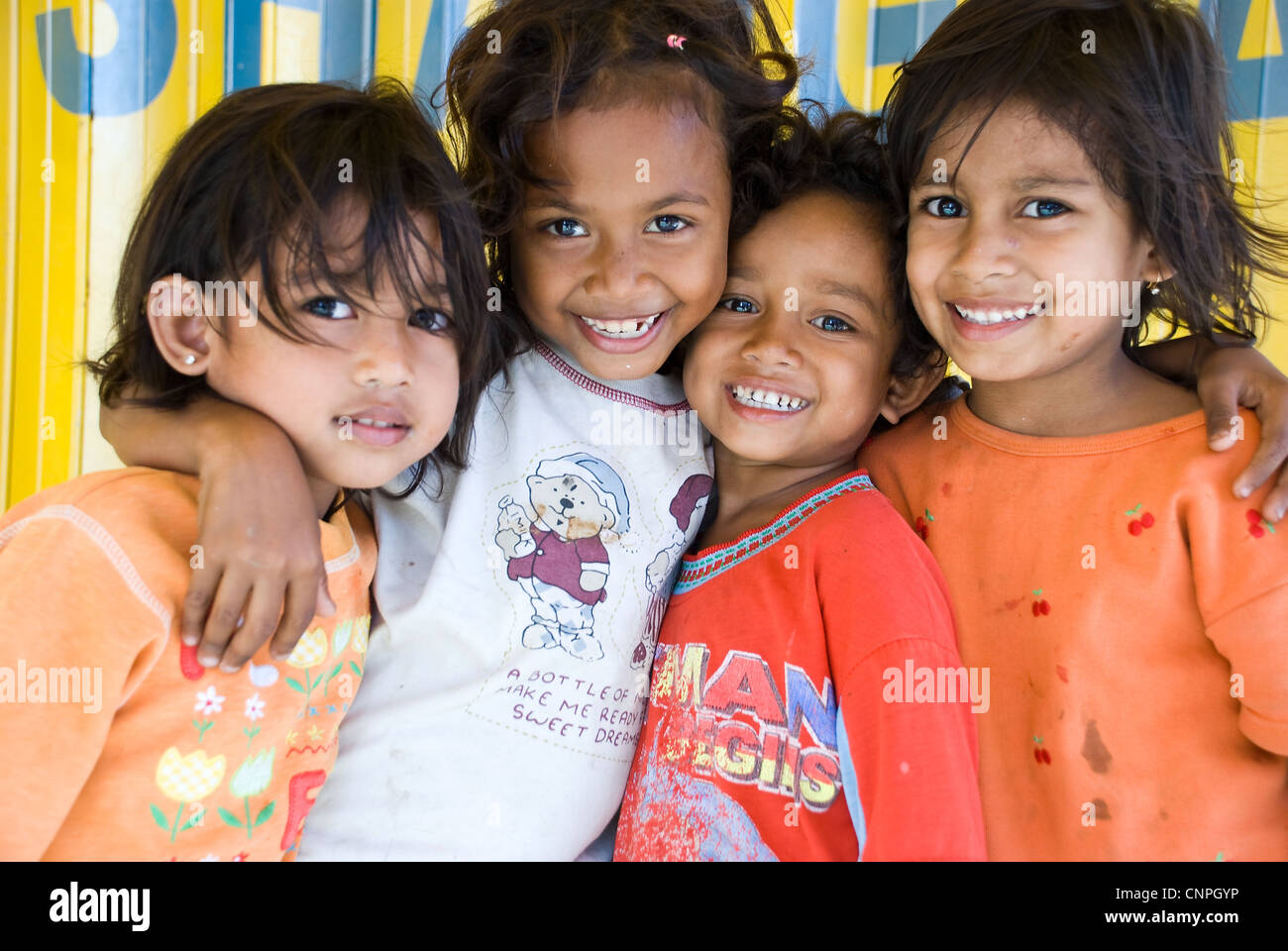 girls in kupang, west timor, indonesia Stock Photo