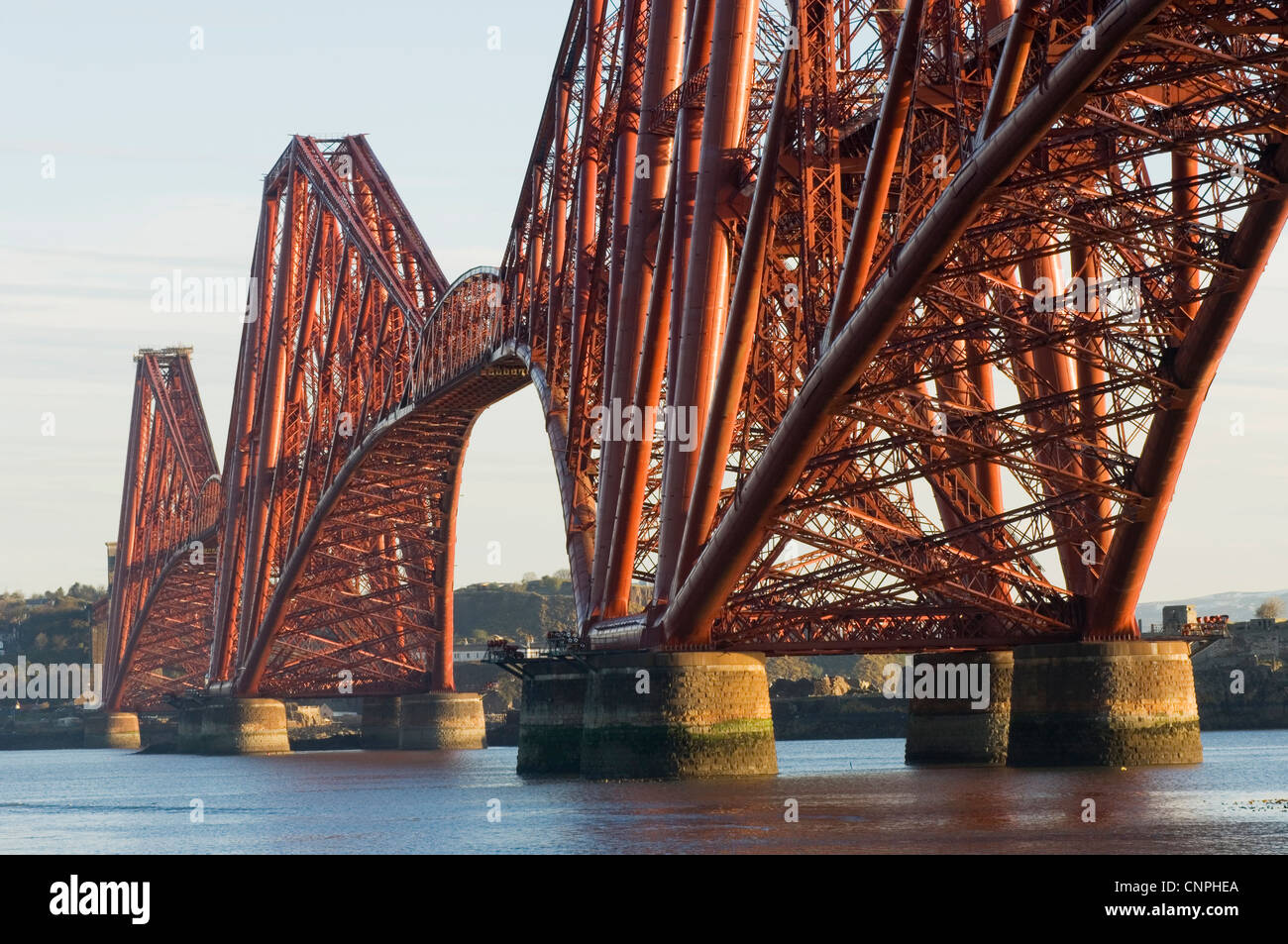 The Forth Rail Bridge, near Edinburgh, Scotland. Stock Photo