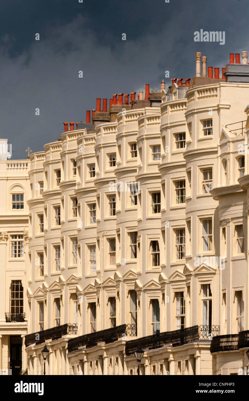 Regency houses and flats in Brunswick Square, Hove, East Sussex Stock Photo Alamy
