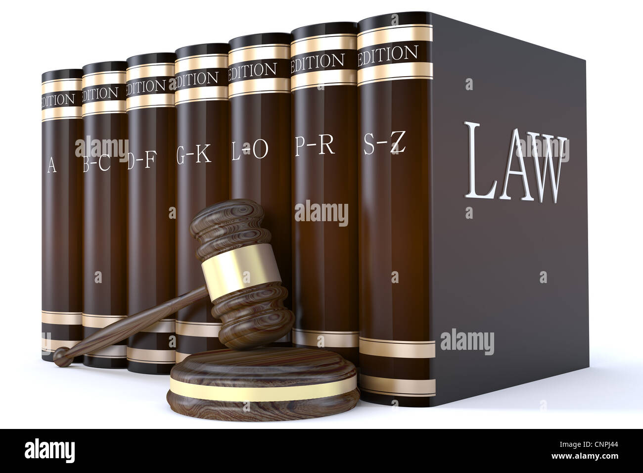 Judges gavel and law books Stock Photo Alamy