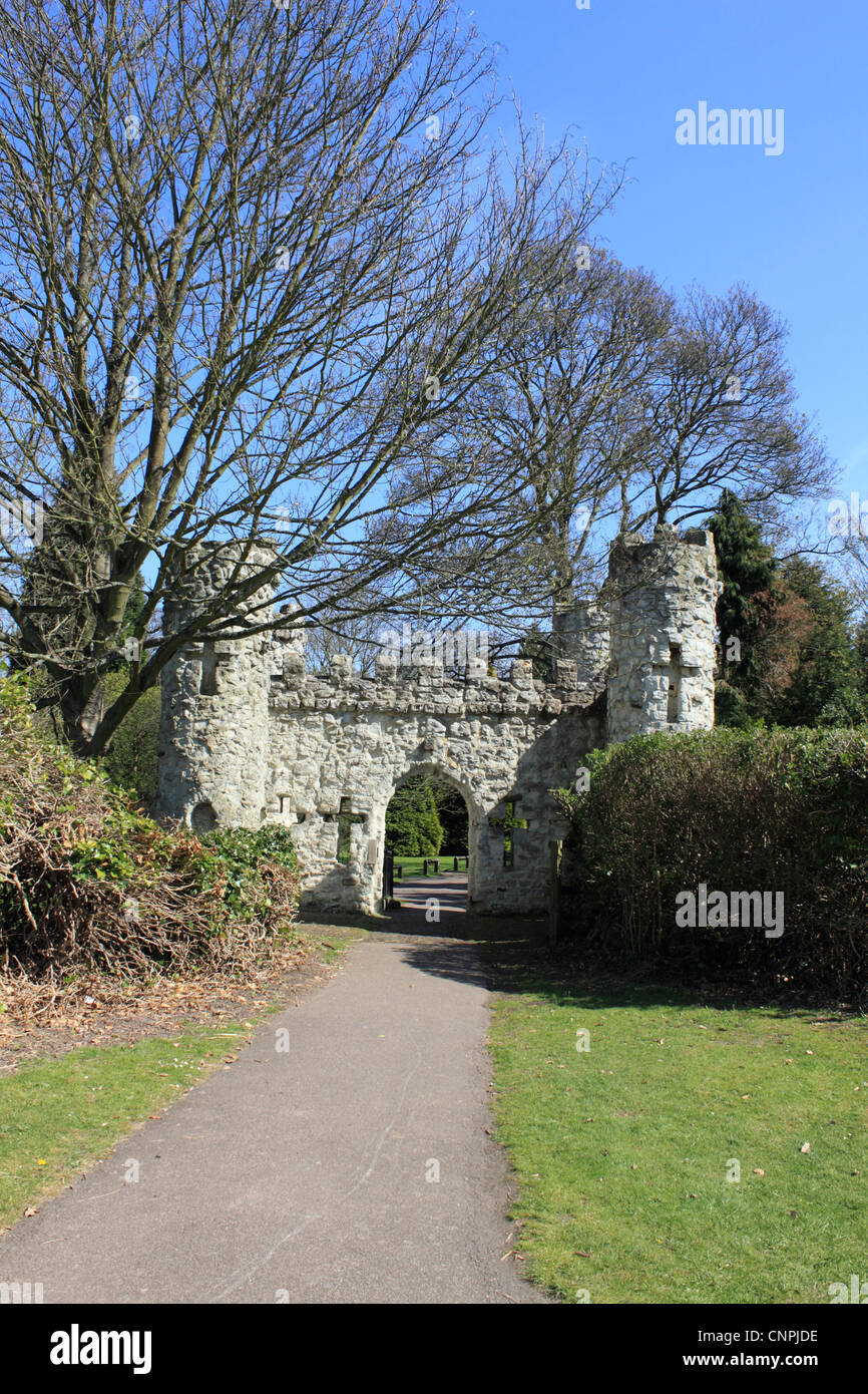 Gate house at Reigate castle grounds Surrey England UK Stock Photo