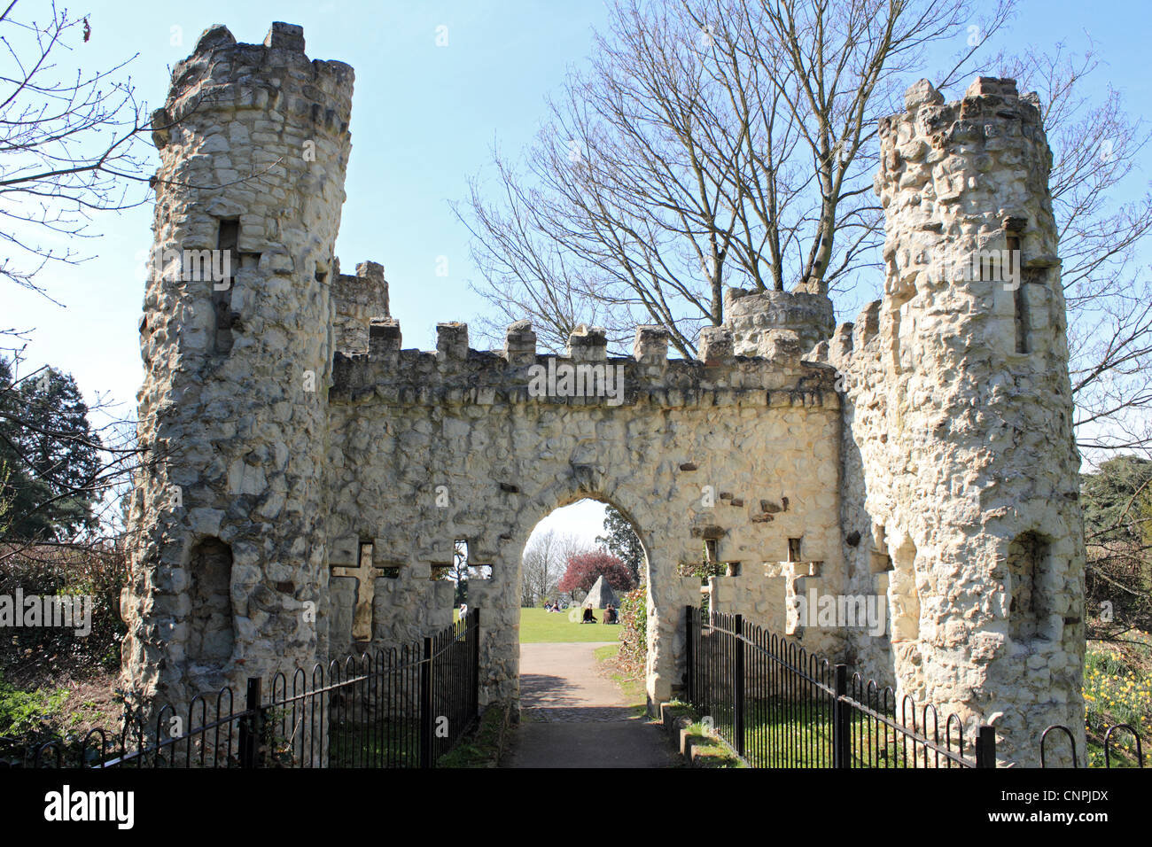 Gate house at Reigate castle grounds Surrey England UK Stock Photo Alamy