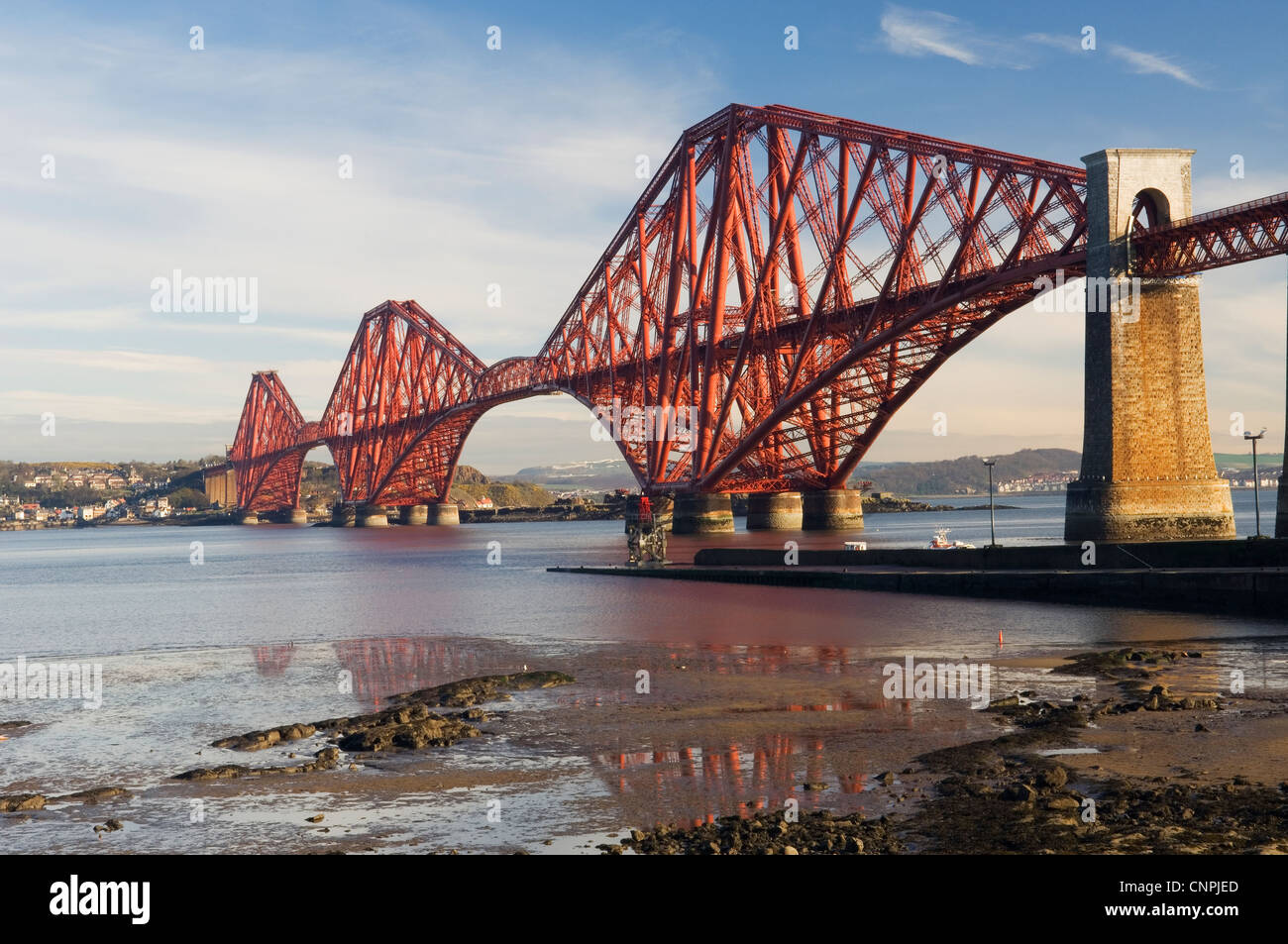 The Forth Rail Bridge, near Edinburgh, Scotland. Stock Photo