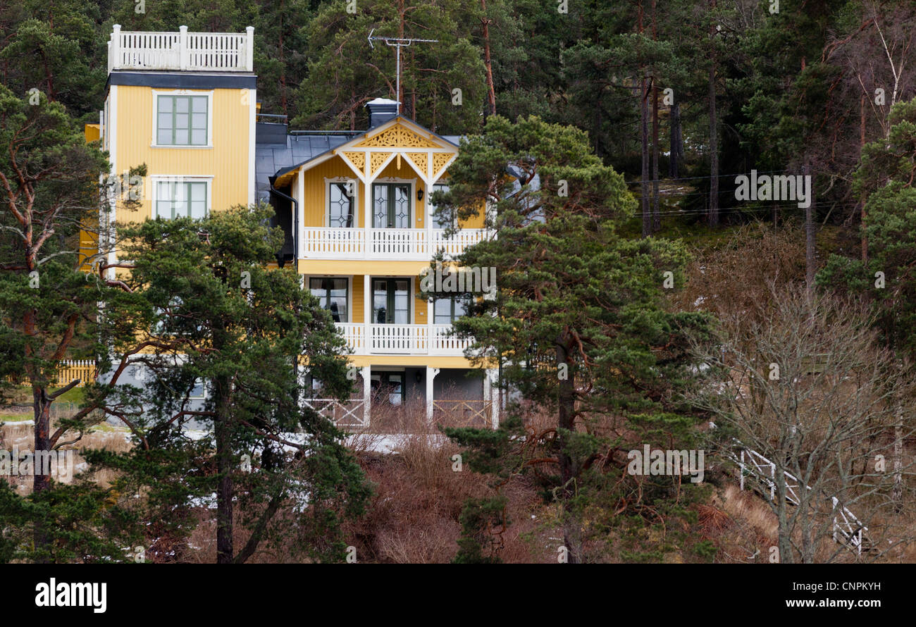 Seaside home in the archipelago, near Stockholm, Sweden Stock Photo Alamy
