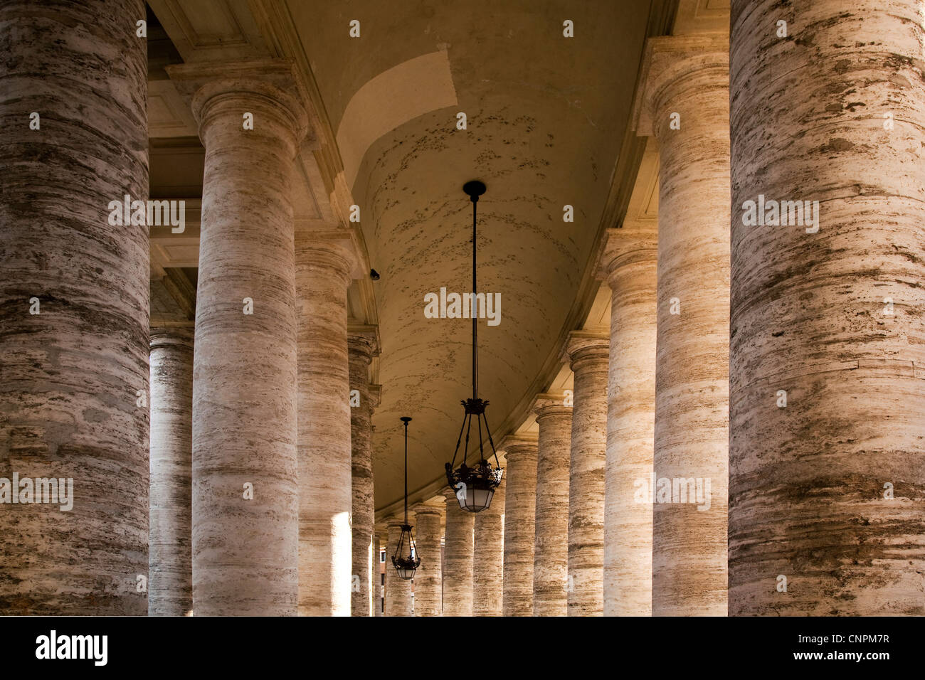 Bernini colonnade around St Peters Square, Rome Stock Photo Alamy