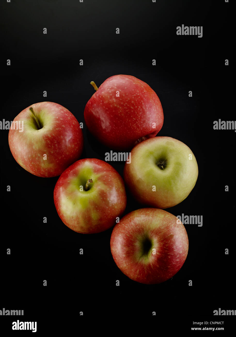 Five Apples Stock Photo