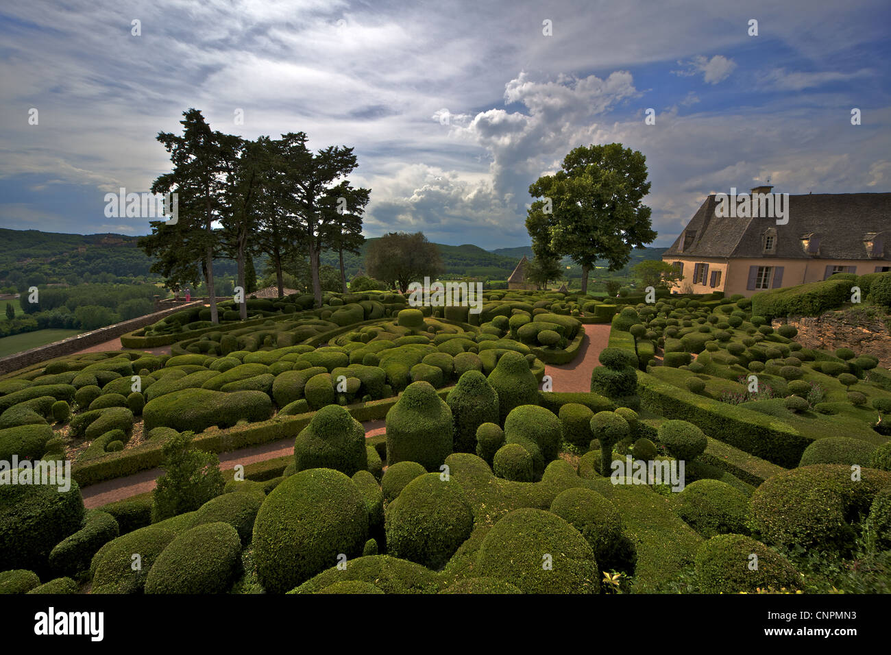 Gardens of Marqueyssac, France Stock Photo