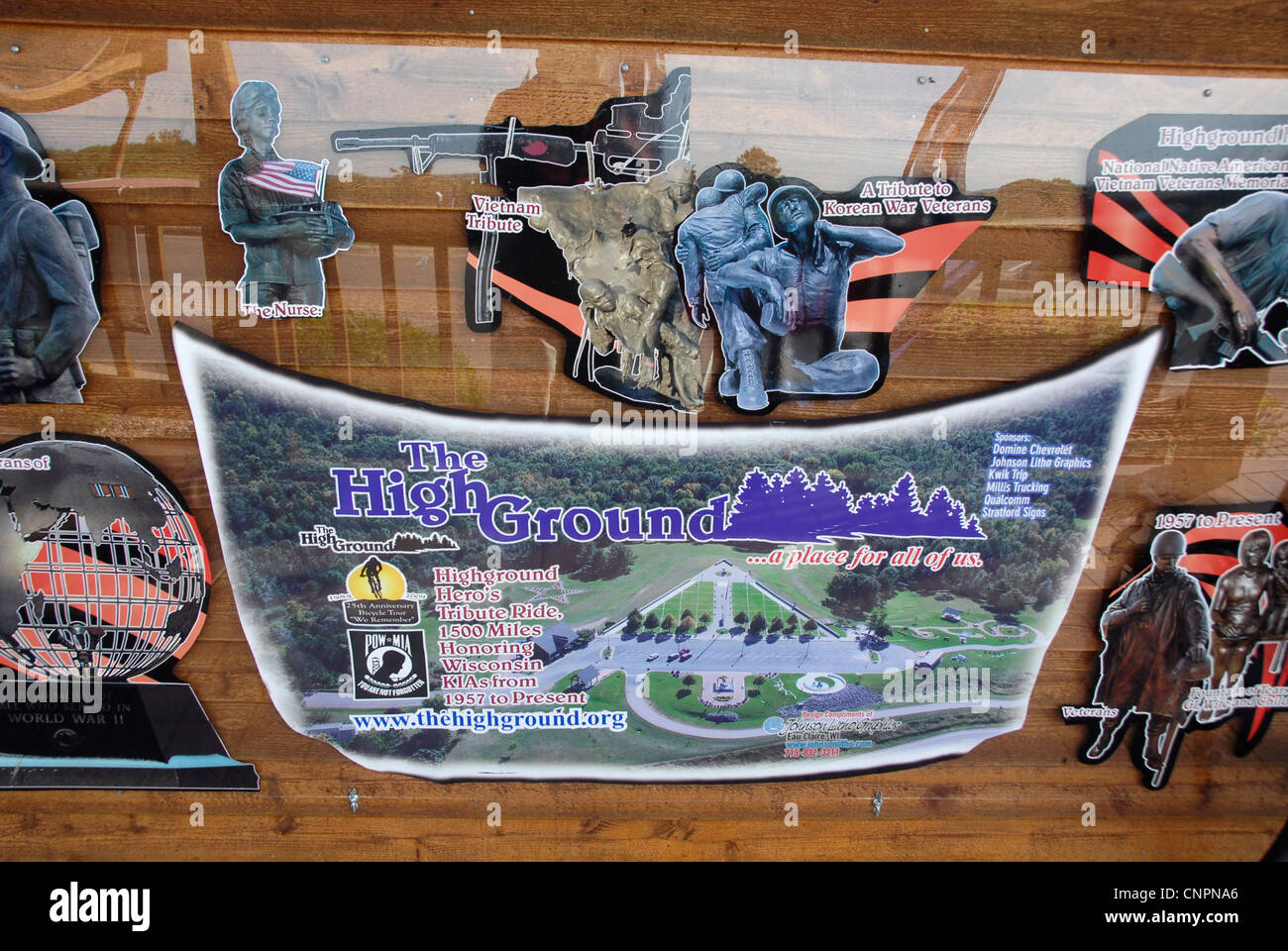 Poster at the Visitor Center of The High Ground Wisconsin Vietnam Veterans Memorial Project in