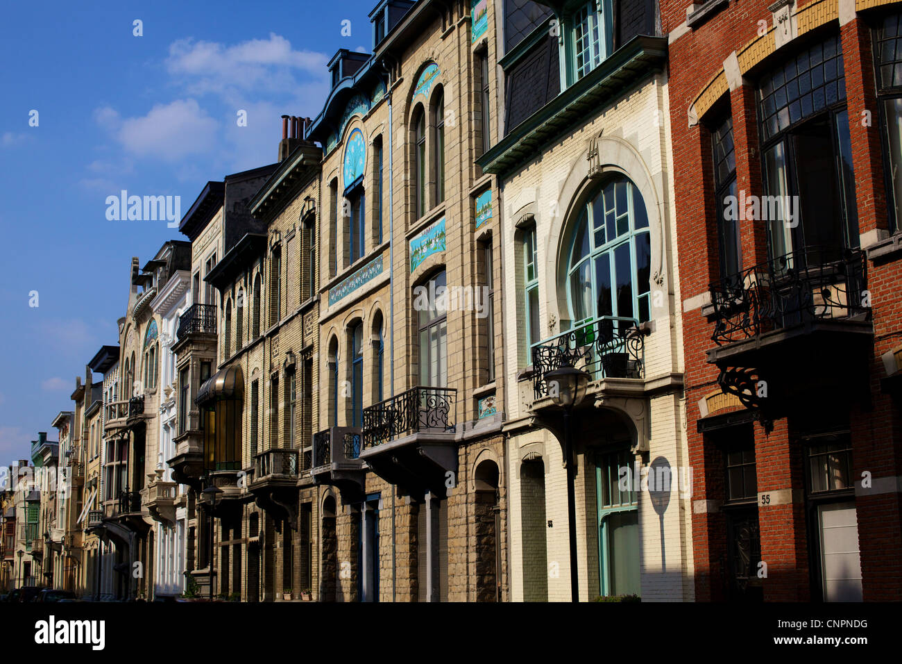 Antwerpen Belgium building street [row house] Stock Photo Alamy