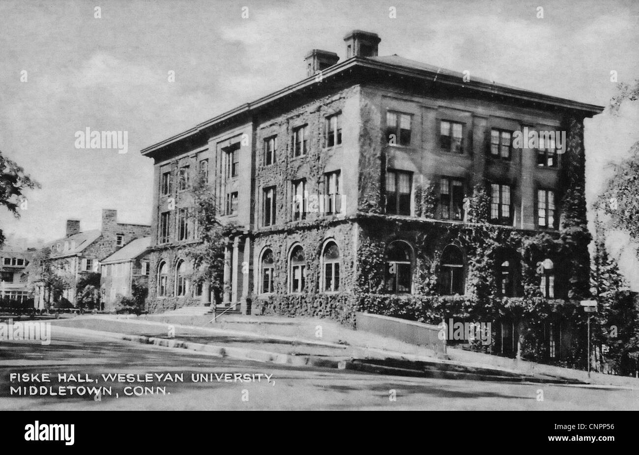 Fiske Hall, Wesleyan University, Middletown, Connecticut, circa 1900 Stock Photo