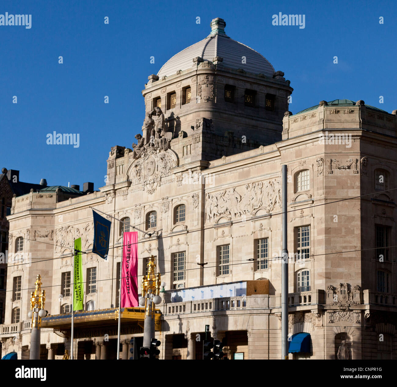 Royal Dramatic Theater or Kungliga Dramatiska Teatern along Strandvägen ...