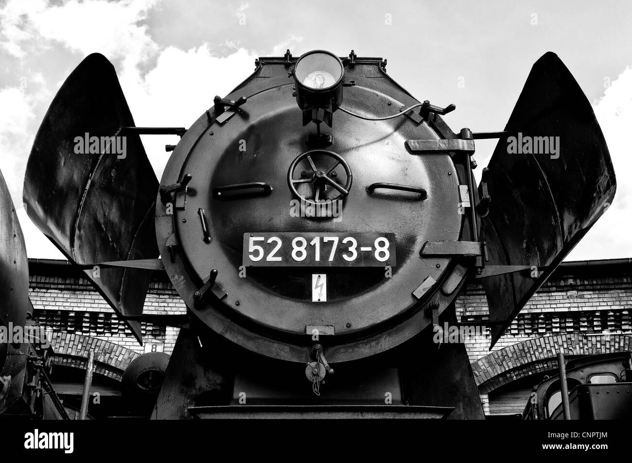 Steam locomotive 'Lokomotivfabrik Wien-Florisdorf Oesterreich' Stock Photo
