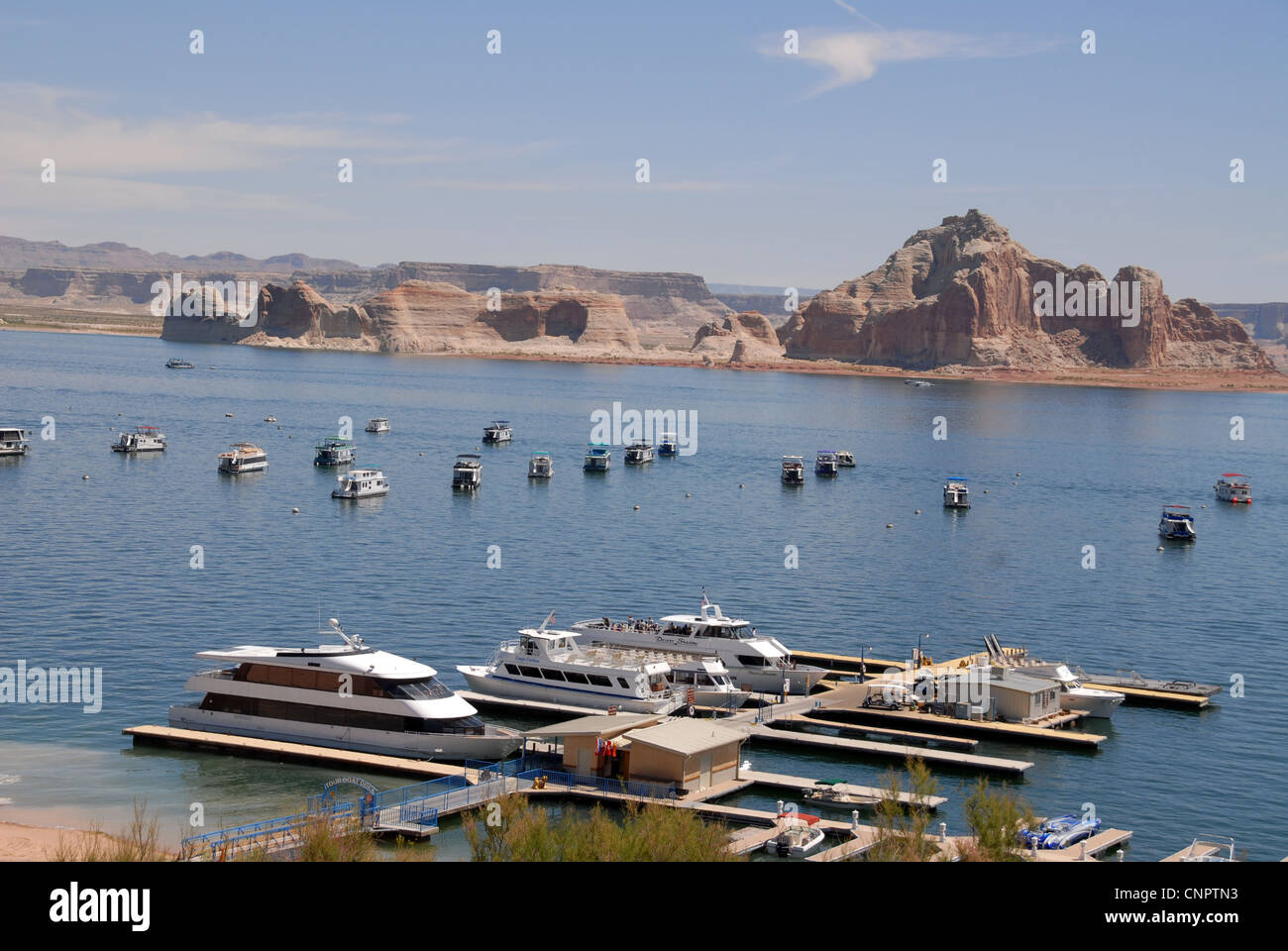 Taken on a boat trip from Page, Arizona, to the stunning Rainbow Bridge on Lake Powell Stock Photo