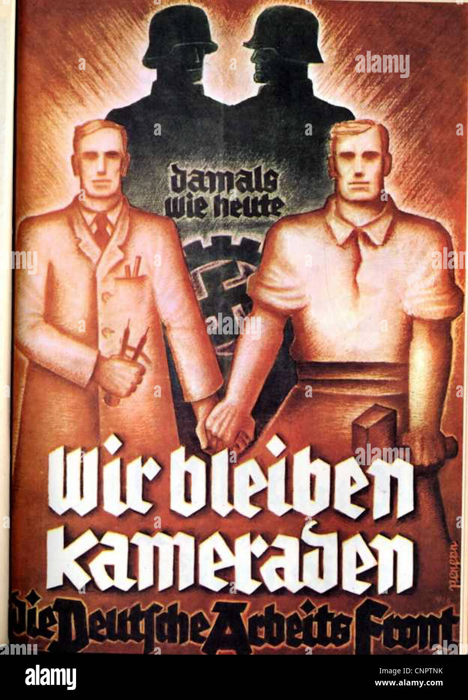 World War 2 Propaganda Posters Stock Photo