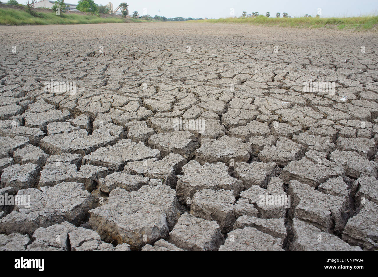 cracked earth - concept image of global warming Stock Photo - Alamy