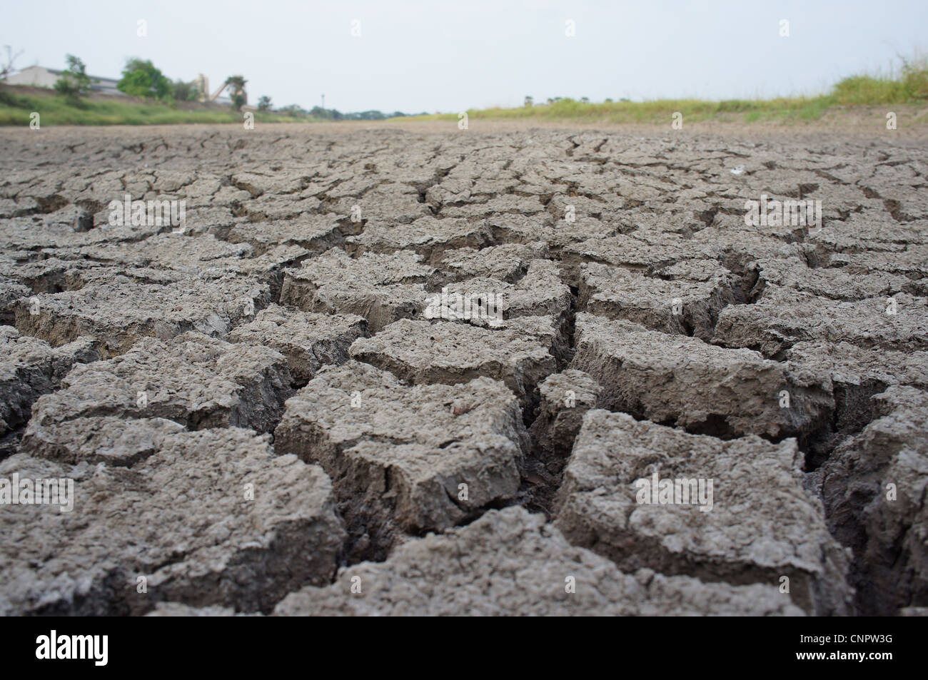 cracked earth - concept image of global warming Stock Photo - Alamy