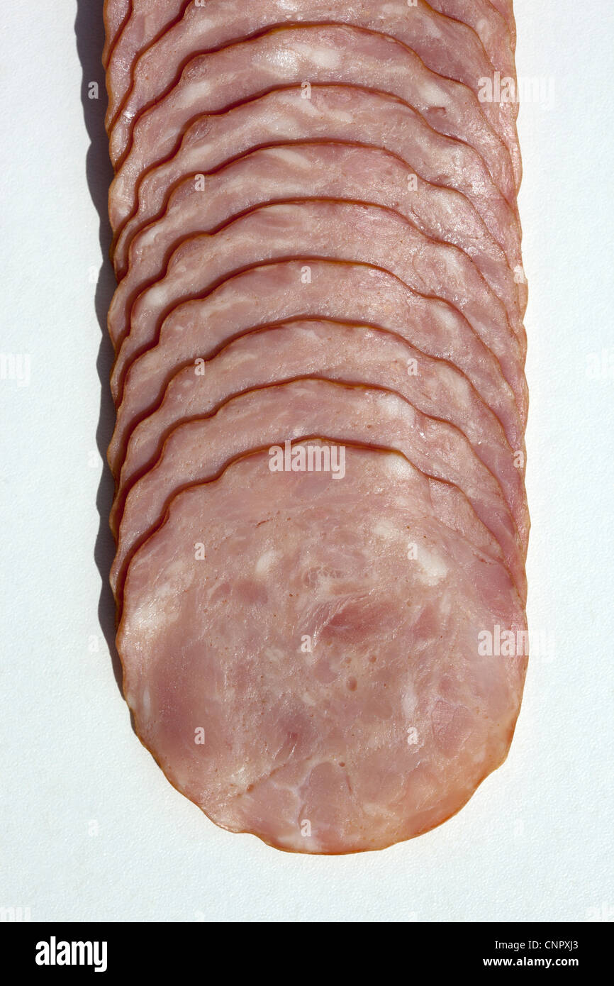 Krakowska Smoked Polish Sausage Stock Photo Alamy