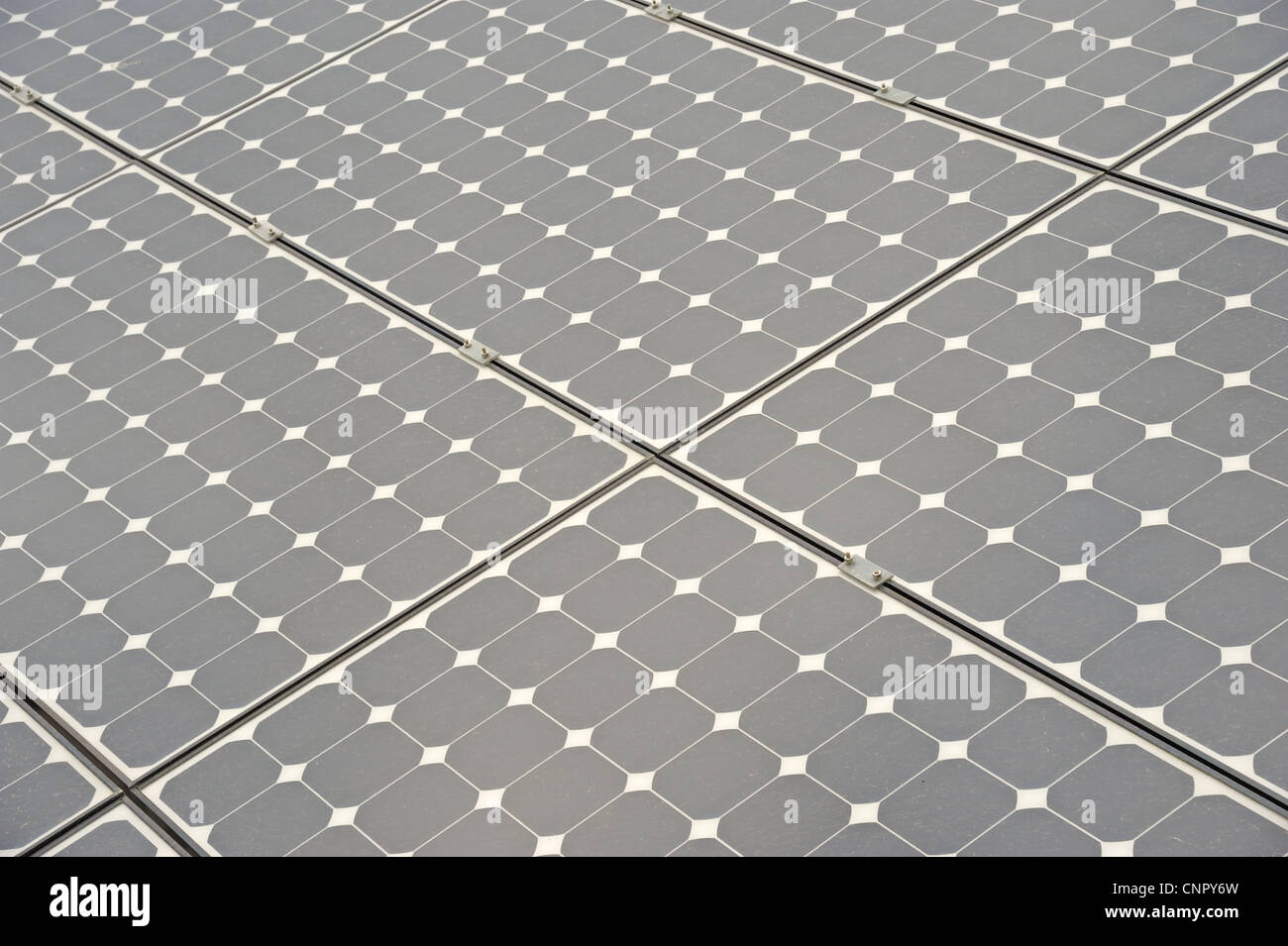 Solar panels allow the production of clean energy Stock Photo - Alamy