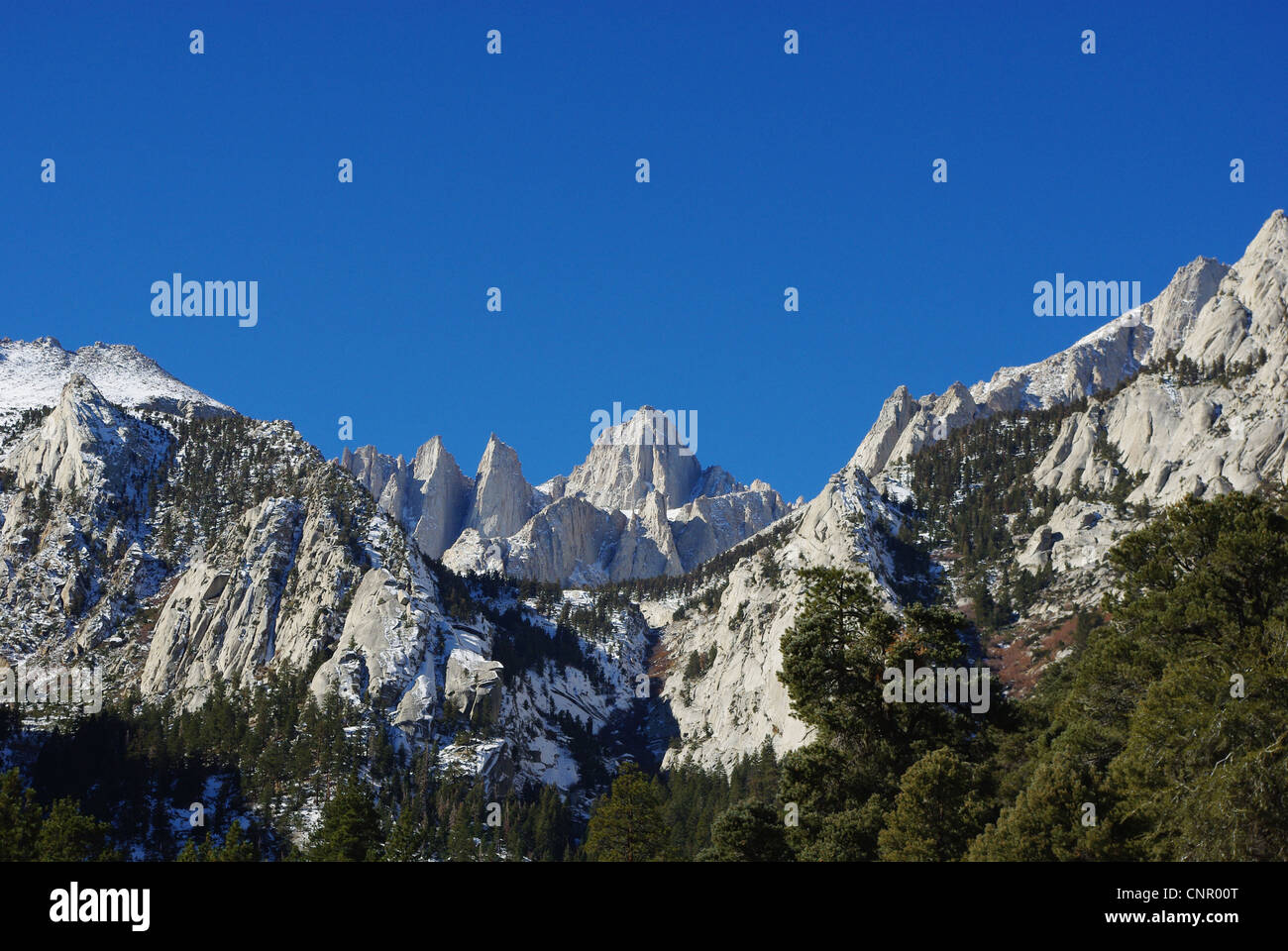 Mt Whitney, highest peak of the Lower 48, California Stock Photo - Alamy