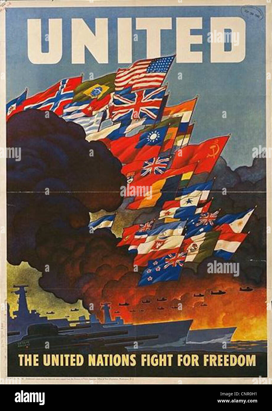World War 2 Propaganda Posters Stock Photo